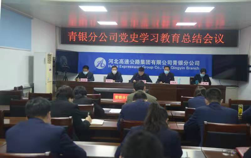 青银分公司召开党史学习教育总结会议