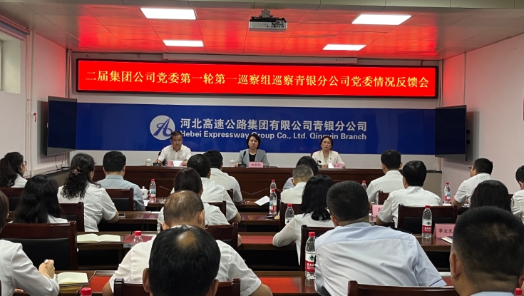 二届集团公司党委第一轮第一巡察组向青银分公司党委反馈巡察情况